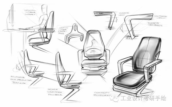 椅子设计草图 工业工程设计服务中的创意与实践